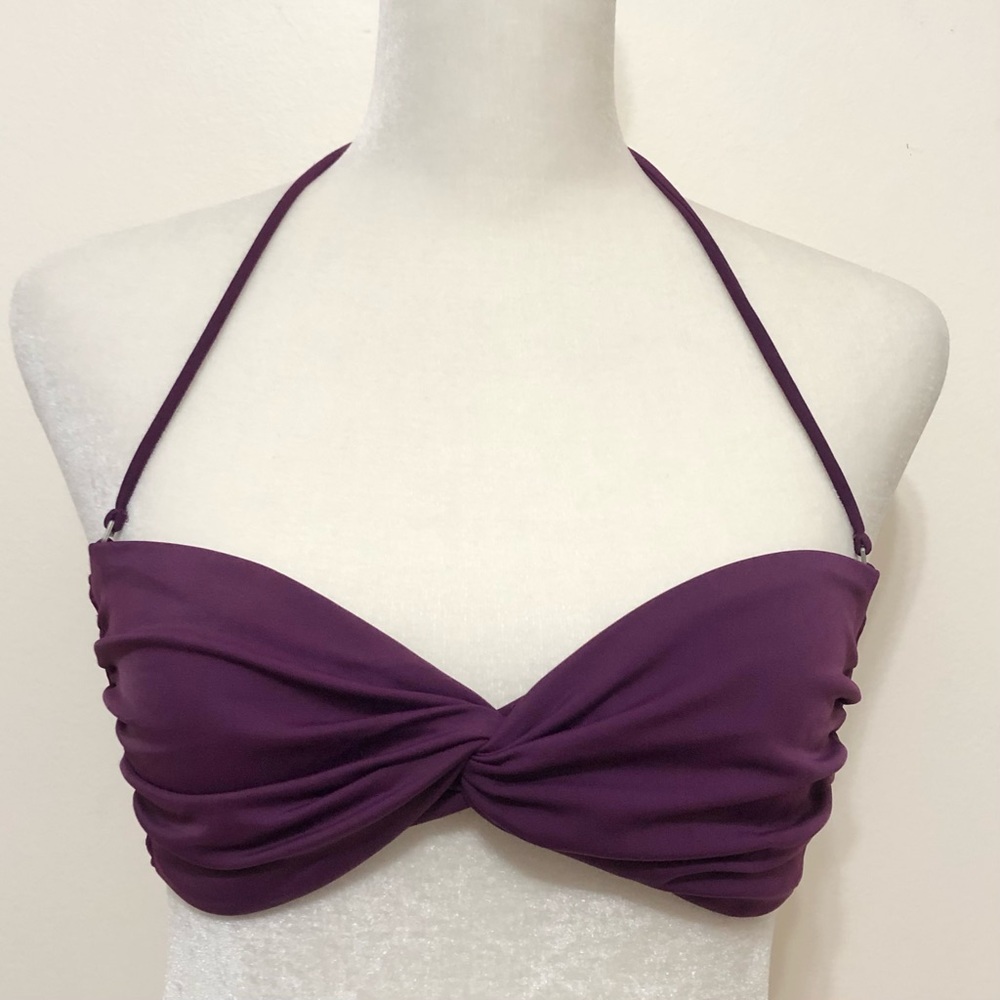 Victoria’s Secret Purple Twist Front Bandeau Bikini Top